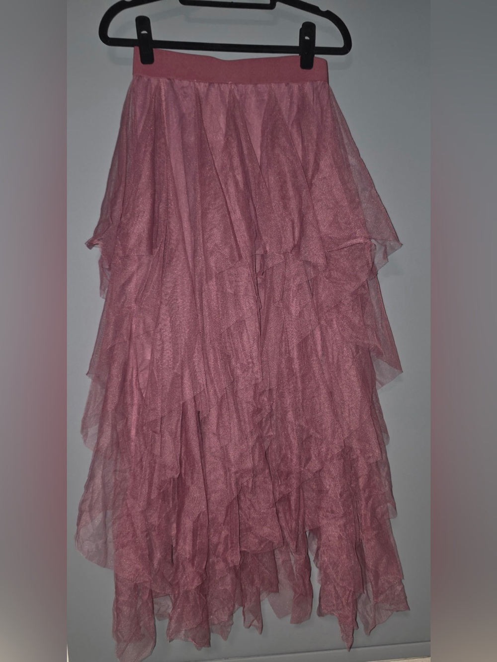 Three Bird Nest Dusty Rose Layered Tulle Skirt